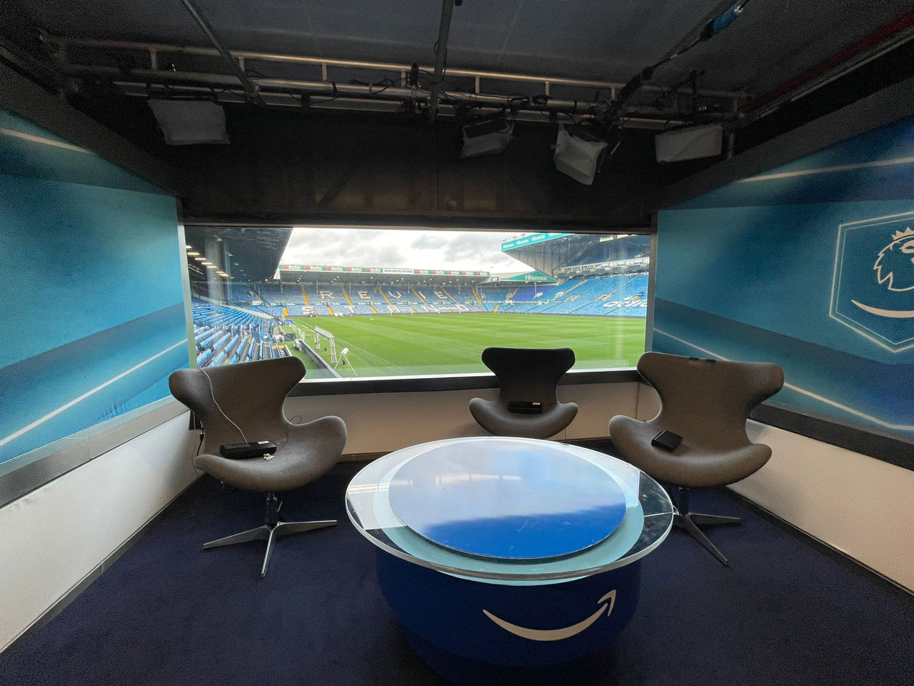 Commentary box for Leeds FC